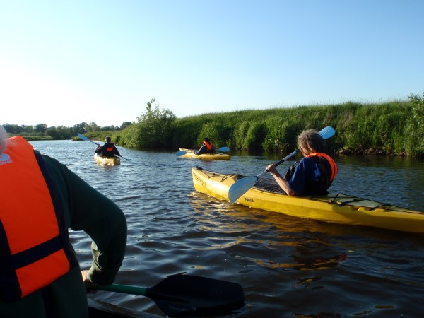 Aller drei Kajaks