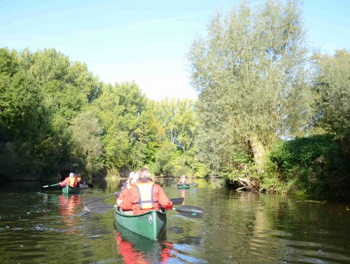 Leine Hannover 3x Kanadier grün Heckansicht